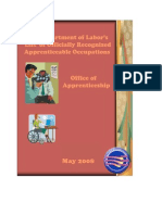 May 2008 Apprentice Occupations