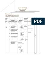 Scheme of Work Form 3