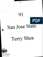 1991 San Jose State Offense Terry Shea