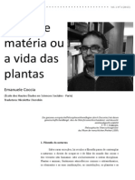 Emanuele Coccia - Mente e Matéria ou a vida das plantas