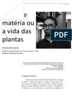 Emanuele Coccia - Mente e Matéria Ou A Vida Das Plantas