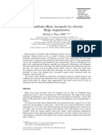 Pikos-Mandibluar Block Autografts For Alveolar Ridge Augmentation