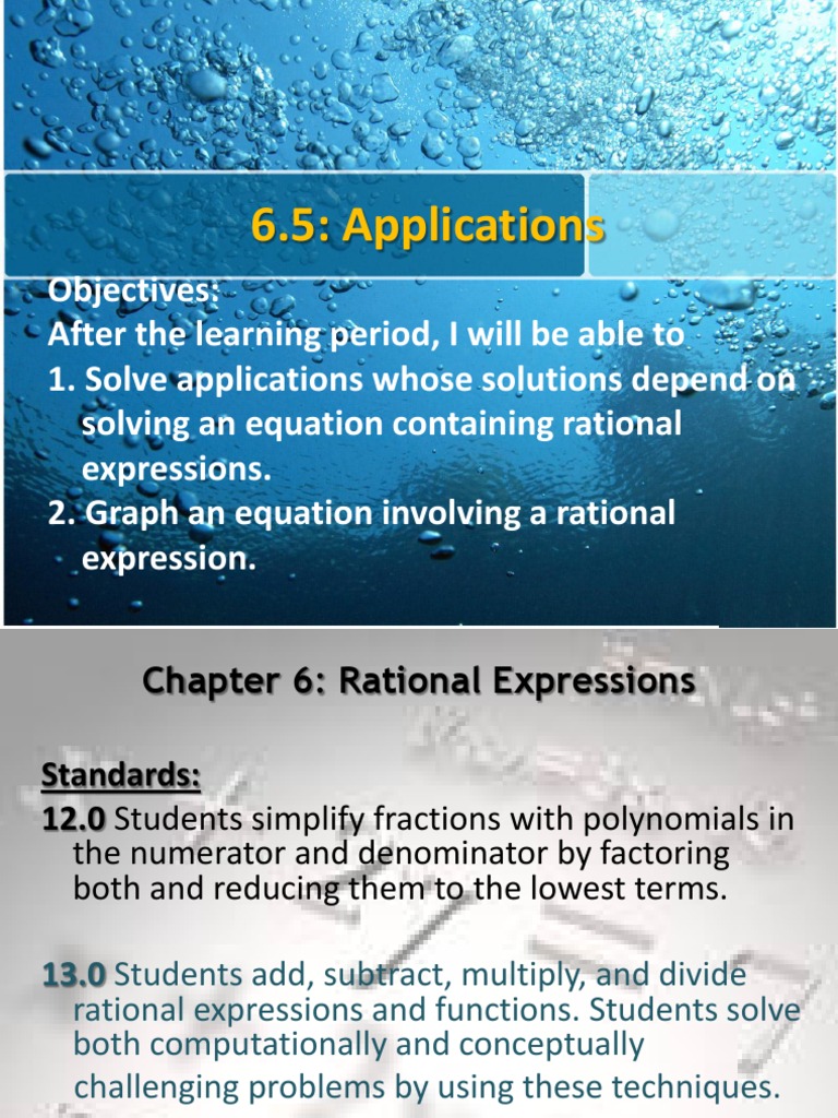 Rational Expressions Problem Set Solutions | PDF | Science & Mathematics
