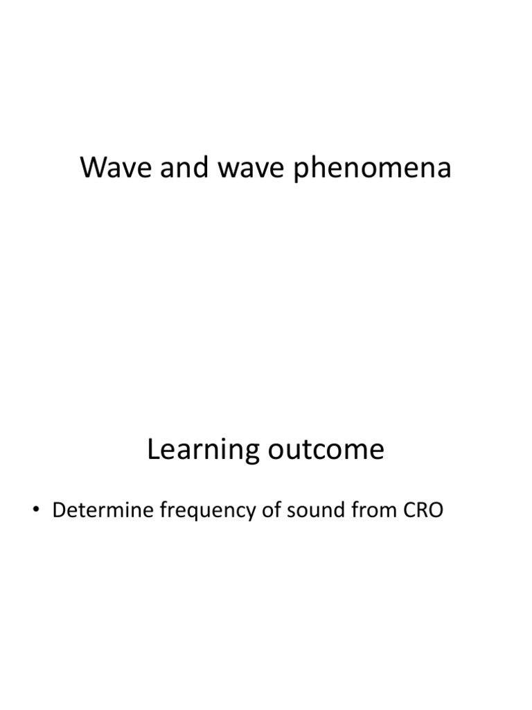 Understanding Wave Phenomena | PDF | Wavelength | Diffraction