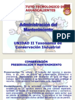Unidad 2 Taxonomia de La Conservacion Industrial
