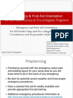 Emergency Firstaid Orientation