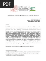 APONTAMENTOS SOBRE A INFLUÊNCIA RELIGIOSA NA ESCOLHA DA PROFISSÃO