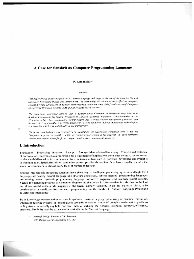 Fact Check About Sanskrit As Programming Language – ZZCRLT