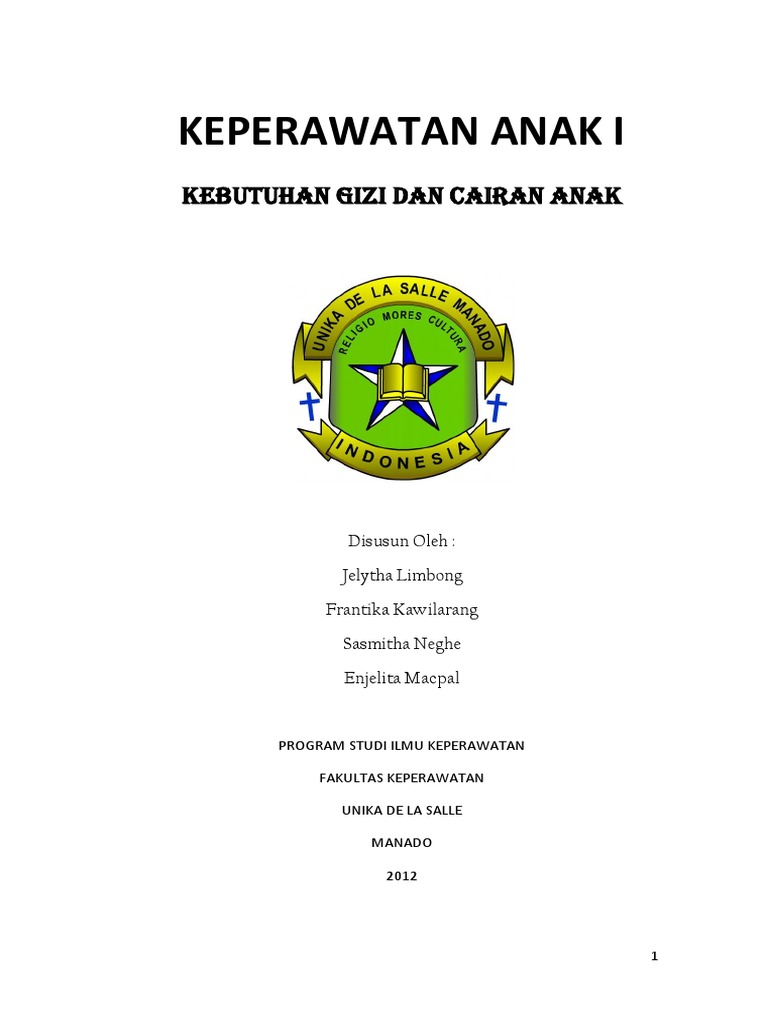 117047238 Makalah Nutrisi Pada Anak