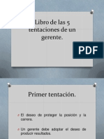 Libro de Las 5 Tentaciones de Un Gerente