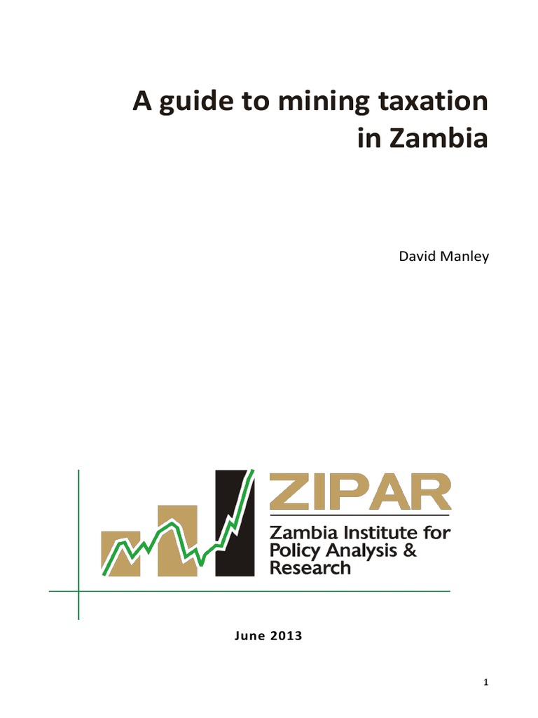 A Guide to Mining Taxation in Zambia Value Added Tax Taxes