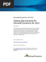 Download Testing Best Practices for Microsoft Dynamics AX 2012 by suckmydickyy SN187727198 doc pdf