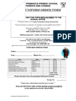 Uniform Order Form 2014