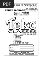 Study Package: Subject: PHYSICS Topic