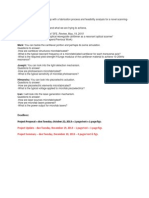 Deadlines: Project Proposal - Due Tuesday, October 22, 2013 - 1 Page Text + 1 Page Figs