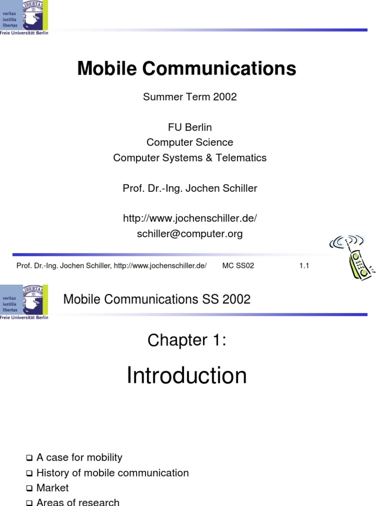 Mobile Communications Overview 2002 | PDF