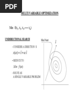 Multi Variable Optimization: Min F (X, X, X, - X)