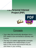 The Personal Interest Project (PIP)