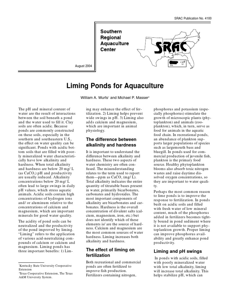 58641544100fs.liming Ponds for Aquaculture Calcium Magnesium