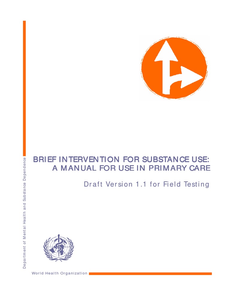 ASSIST Brief Intervention For Substance Use PDF Substance Abuse