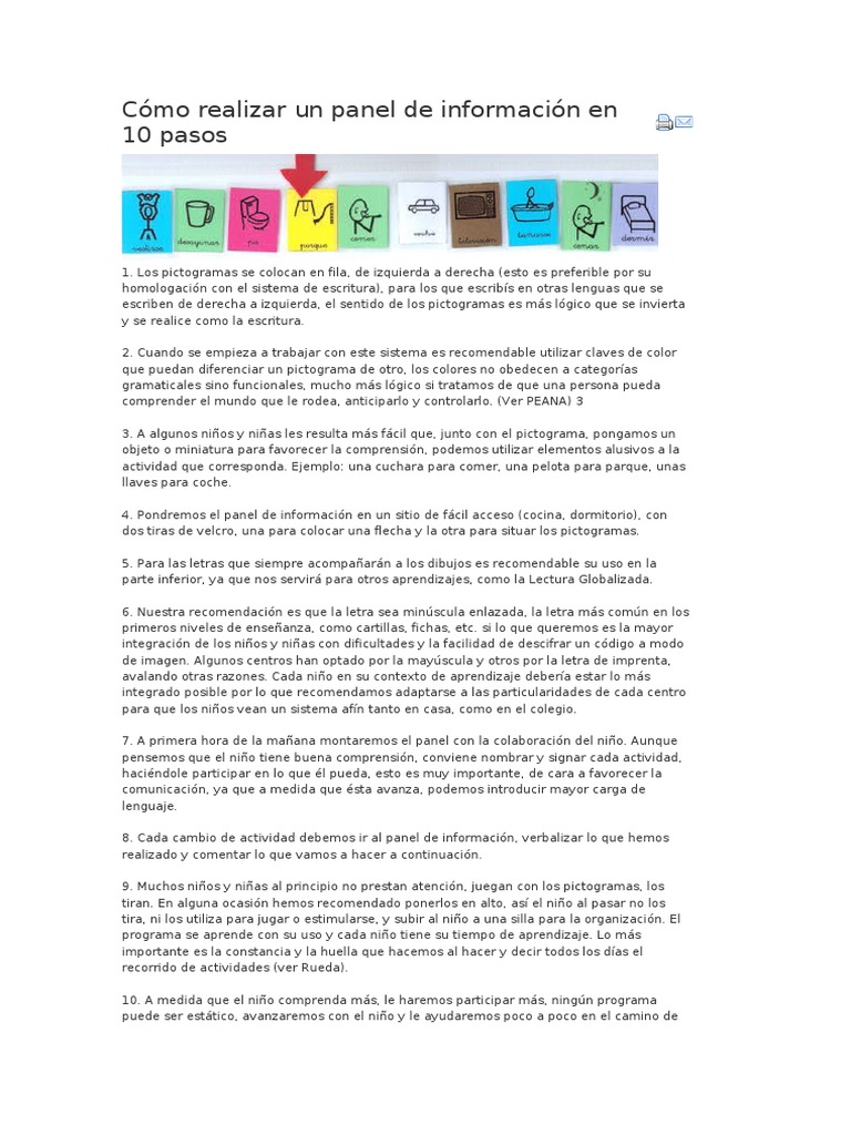 Cómo Realizar Un Panel de Información en 10 Pasos | PDF | Science ...