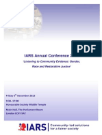 IARS. Annual Conference 2013 Agenda 06.12.2013