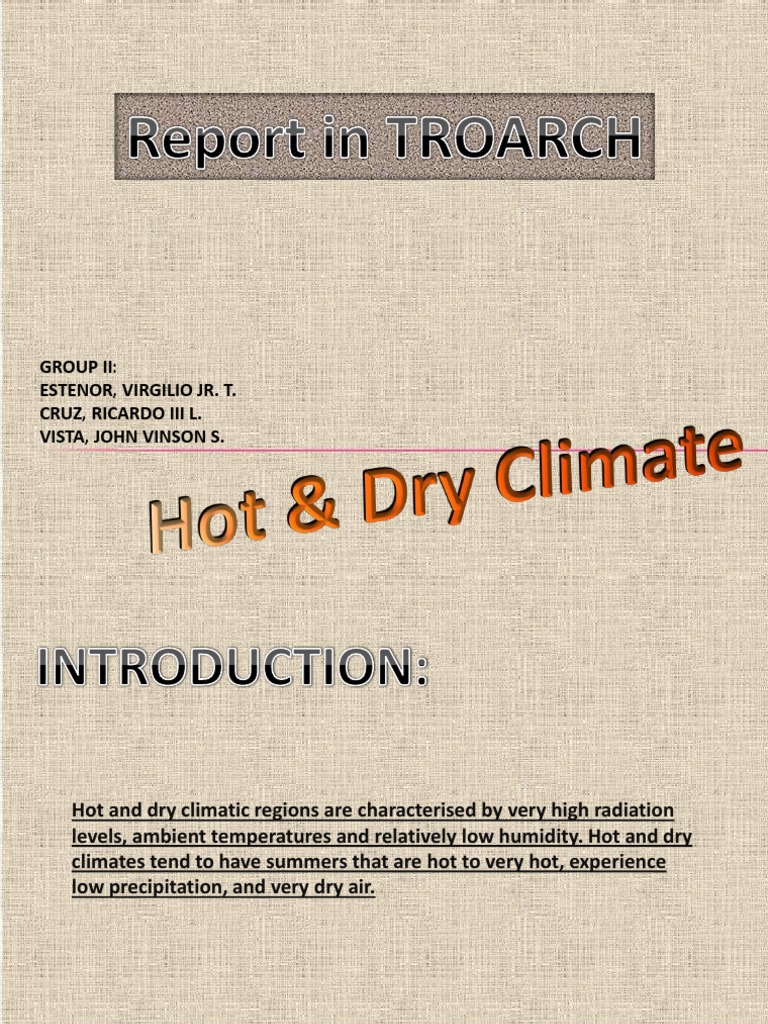 Hot & Dry Climate | PDF | Window | Building Insulation