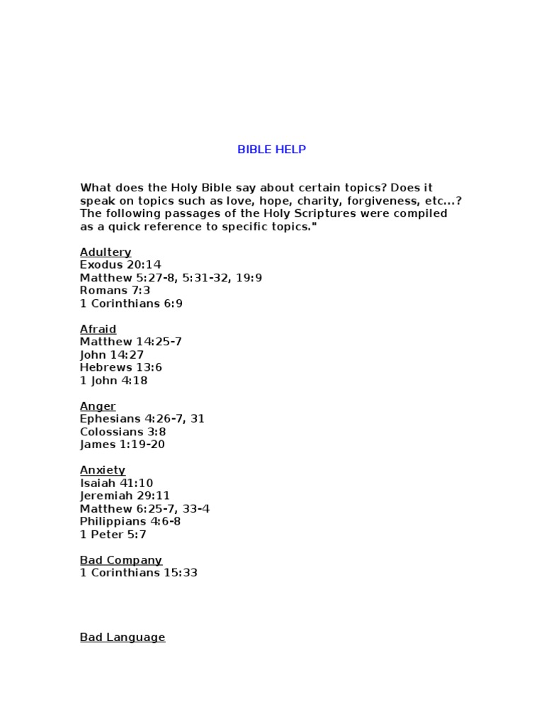 Bible Concordance PDF Baptism Trinity