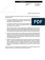 Repsol - Acuerdo YPF - consejo de administración -madrid, 27 de noviembre de 2013