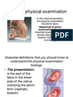 Obstetric Physical Examination