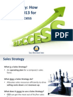 Sales Strategy: How To Set Up 2013 For Sales Success