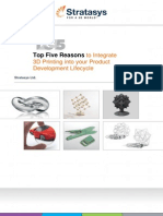 Top Five Reasons: To Integrate 3D Printing Into Your Product Development Lifecycle