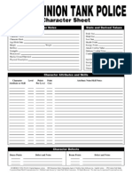 Dominion Tank Police - Character Sheet