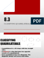 Maths 8.3 CLASSIFYING QUADRILATERALS