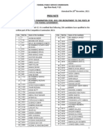 Written Part Result CE-2013