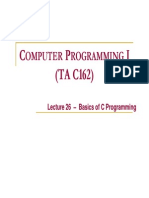 Lect26 Basics of C Programming