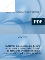 Customer Expectations of Service