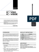 IC-V80 V80E Manual