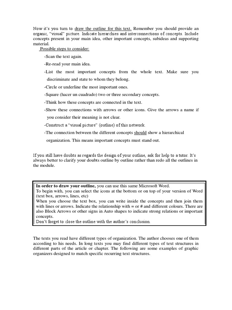 How To Draw An Outline | PDF