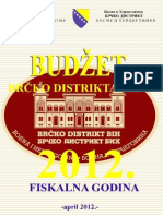 Budzet Brcko Distrikta BiH Za 2012. Godinu