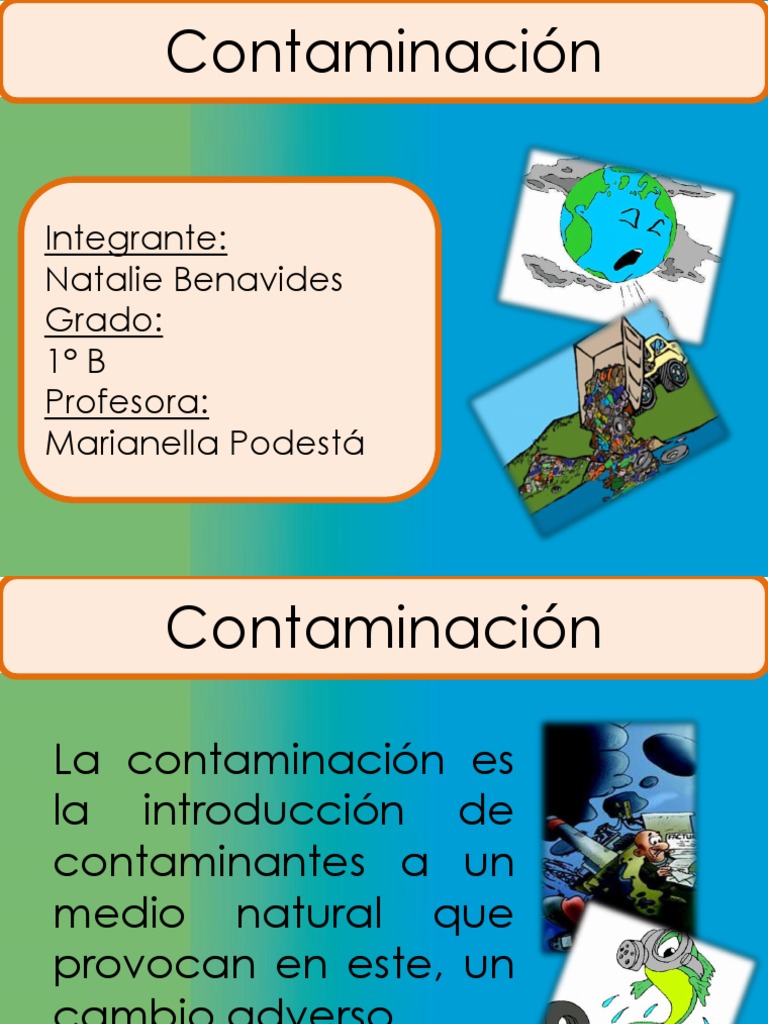 Diapositivas de La Contaminacion | La contaminación del agua ...