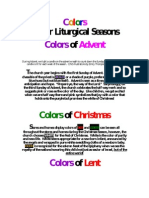 Of Our Liturgical Seasons Of: C Colors