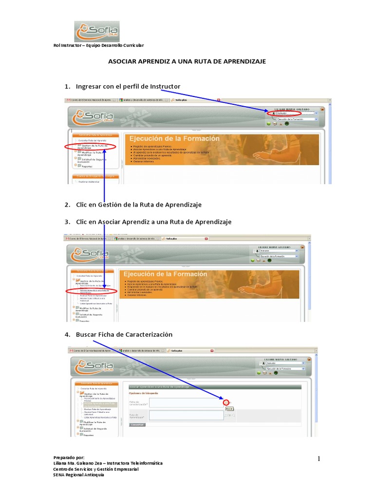 6.1 Manual Asociar Aprendiz A Una Ruta de Aprendizaje | PDF