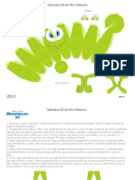 Disney Pixar Monsters Mike Wazowzki Papercraft 3D Printable 1112