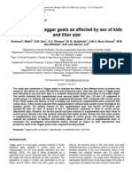 Productivity of Taggar Goats As Affected by Sex of Kids and Litter Size