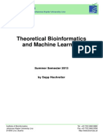 Theoretical Bioinformatics and Machine Learning - Hochreiter - 2013