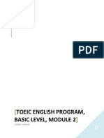 Toeic English Program, Basic Level, Module 2: Instituto Tecnológico de San Luis Potosí