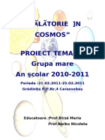 Proiect Tematic Calatorie in Cosmos