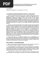Ibaez Factores Sociales de La Percepcion