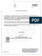 Constancia de Estudios: Al12518255, Está Inscrita en La Licenciatura en Gestión Y Administración de Pyme Y Cursa El